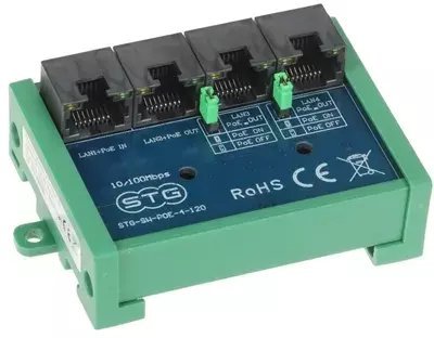 Switch Pulsar SWITCH POE, EXTENDER STG-SW-POE-4-120 4-PORTOWY STG
