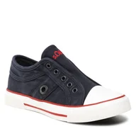 Trampki damskie - S.Oliver Trampki 5-44200-28 Navy 805 - miniaturka - grafika 1