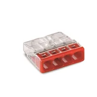 Kostki, złączki, wtyczki - Złączka compact 4-przewodowa przeźroczysta 5 sztuk - miniaturka - grafika 1