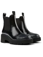 Botki damskie - Camper Skórzane sztyblety w kolorze czarnym - miniaturka - grafika 1