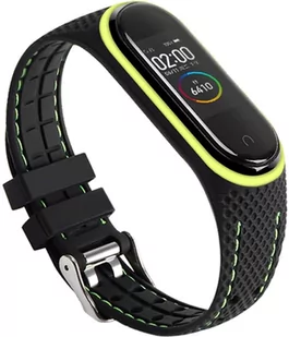 Pasek Beline Sport do Xiaomi Mi Band 7 Czarno-limonkowy (5905359814535) - Akcesoria do smartwatchy - miniaturka - grafika 1