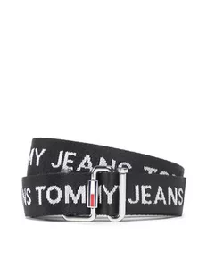 Tommy Jeans Pasek Damski Tjw Essential Webbing Belt AW0AW11650 Czarny - Paski - miniaturka - grafika 1