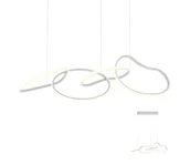 Lampy sufitowe - Redo 01-2594 - LED Żyrandol ściemnialny na lince BIAS LED/87,4W/230V 3000K biały - miniaturka - grafika 1