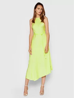 Sukienki - Calvin Klein Sukienka codzienna Shine K20K203066 Zielony Regular Fit - grafika 1