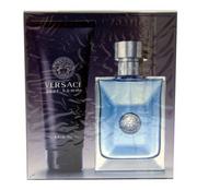 Zestawy kosmetyków męskich - Versace pour Homme woda toaletowa 100 ml + żel pod prysznic 100 ml - miniaturka - grafika 1