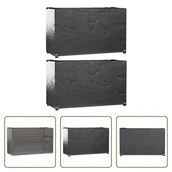 Pokrowce na meble ogrodowe - The Living Store Pokrowce na meble ogrodowe 2 szt. 8 oczek 125x55x75 cm Prostokątne - miniaturka - grafika 1