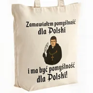 Torby i wózki na zakupy - Torba bawełniana premium na zakupy 1670 Zamawiałem Pomyślność Dla Polski - miniaturka - grafika 1