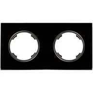 Klawisze i ramki - DPM Ramka podwójna Soul czarna - miniaturka - grafika 1