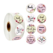 Scrapbooking - Naklejki Ozdobne Okrągłe 3,8 cm Thank You 20 Szt. - miniaturka - grafika 1