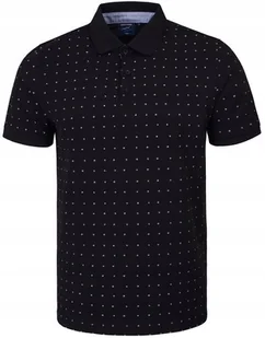 POLO Koszulka Męska CZARNA Bawełniana PALADIUM Elegancka L Pako Jeans - Koszulki męskie - miniaturka - grafika 1