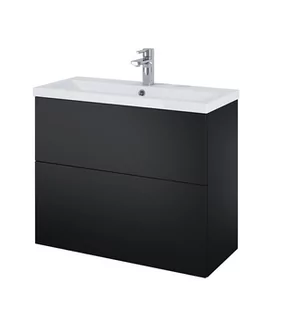 Elita 168100 SET KIDO 80 2S BLACK MATT PDW - Szafki łazienkowe - miniaturka - grafika 1