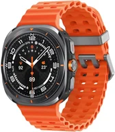 Akcesoria do smartwatchy - Pasek silikonowy do Galaxy Watch Ultra 47mm, pomarańczowy - miniaturka - grafika 1