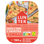 Produkty wegańskie i wegetariańskie - Lunter - Pasta z tofu z papryką i chilli - miniaturka - grafika 1