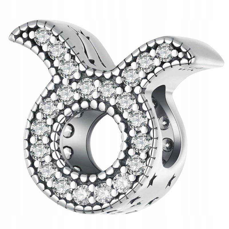 Charms Zawieszka Charms Znak Zodiaku Byk Srebro 925 Charmsy Trusky