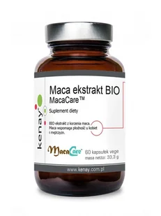 Kenay Maca ekstrakt BIO MacaCare (60 kaps.) - Suplementy naturalne - miniaturka - grafika 2
