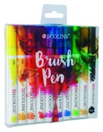 Markery permanentne - Talens Talens Talens Ecoline Brush Pen Markery 10 kol TAL11509007 - miniaturka - grafika 1