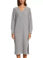 Sukienki - ESPRIT Sukienka z dzianiny, rednioszary, XS - miniaturka - grafika 1