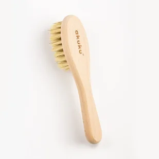 A0669 SZCZOTKA DREWNIANA NATURAL - Szczotki do włosów dla dzieci - miniaturka - grafika 1
