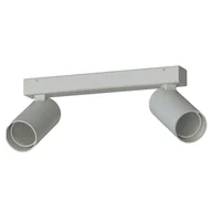 Lampy sufitowe - Regulowana lampa nasufitowa Fourty 11437 tubki metalowe jasnoszare - miniaturka - grafika 1