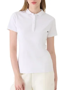 Koszulka damska polo 4FWMM00TPTSF514 - biała XXL - Bluzki damskie - miniaturka - grafika 1