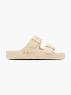 Klapki i japonki damskie - Roxy Płaskie klapki - Damskie - Kolor: Beige - Rozmiar: 36 - miniaturka - grafika 1
