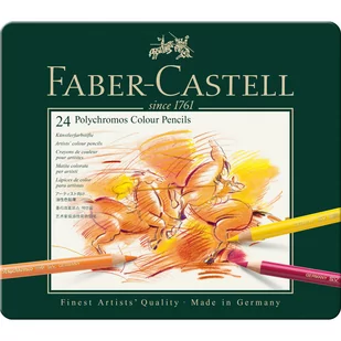 Faber-Castell Producent Kredki ołówkowe polychromos 24 szt 110024 - Kredki, ołówki, pastele i pisaki - miniaturka - grafika 2