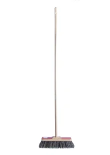Szczotka do zamiatania 30 cm z kijem drewniana MALWO - Miotły, szufle, mopy - miniaturka - grafika 1
