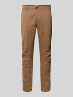 Spodnie męskie - Chinosy o kroju tapered fit z kieszeniami z tyłu model ‘TORONTO’ - miniaturka - grafika 1