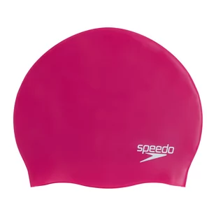 Speedo Plain Moulded Czepek silikonowy, różowy 2022 Czepki 68-70984B495-UNI - Pływanie - miniaturka - grafika 1