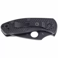 Noże - Nóż Spyderco Ambitious Black FRN, Black Blade (C14 - miniaturka - grafika 1