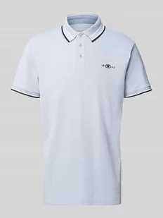 Koszulka polo o kroju regular fit z paskami w kontrastowym kolorze - Koszulki męskie - miniaturka - grafika 1