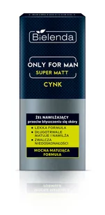 Bielenda Only For Men Super Mat żel nawilżający "50" - Kosmetyki do pielęgnacji twarzy męskie - miniaturka - grafika 1