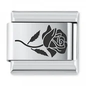 Charmsy - Murrano ITALIAN CHARMS Symbole Roślinne Róża IH-222 - miniaturka - grafika 1