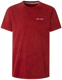 Pepe Jeans Koszulka męska Rakee, Czerwony (Studio Red), XL - Koszulki męskie - miniaturka - grafika 1