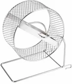 Akcesoria dla gryzoni - FLAMINGO KOŁOWROTEK METALOWY CHROMOWANY 15,5cm - miniaturka - grafika 1