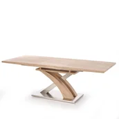 Stoły - Stół Rozkładany 160-220 x 90 x 75 Sandor Dąb Sonoma Halmar - miniaturka - grafika 1