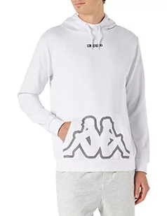 Kappa Męska bluza z logo, biała, L, biały, L - Bluzy męskie - miniaturka - grafika 1