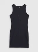 Sukienki - Damska sukienka midi 4F 4FRSS25TDREF188 - czarna - miniaturka - grafika 1