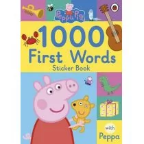 Peppa Pig 1000 First Words Sticker Book - LADYBIRD - Edukacja przedszkolna - miniaturka - grafika 1