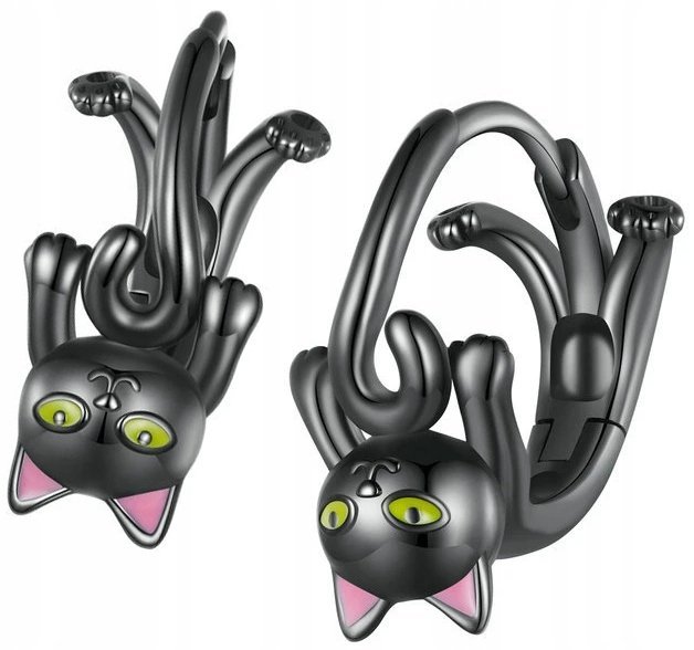 Kolczyki Srebrne Kolczyki Kotki Kolczyki Srebro