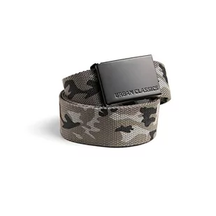 Urban Classics Canvas Belts Pasek Uniseks , Szary/Czarny , 120 - Paski - miniaturka - grafika 1