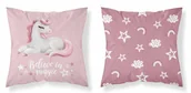 Pościel dla dzieci - Poszewka dziecięca bawełniana 40x40 psba 0042a jednorożec - miniaturka - grafika 1