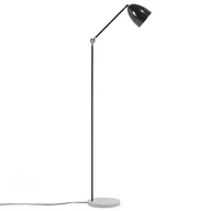 Lampy stojące - Beliani Lampa stojąca czarna 165 cm CHANZA - miniaturka - grafika 1