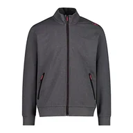 Bluzy męskie - CMP bawełniana bluza męska z Antracyt Mel, 54 - miniaturka - grafika 1