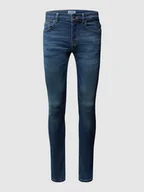 Spodnie męskie - Jeansy w dekatyzowanym stylu o kroju slim fit - miniaturka - grafika 1