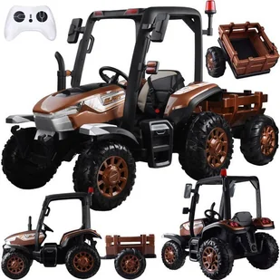 Duży Traktor z przyczepą 4x4+ pilot światło PA0266 - Pojazdy elektryczne dla dzieci - miniaturka - grafika 1