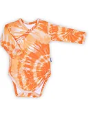 Body dla niemowląt - Niemowlęce body bawełniane pomarańczowe Nicol,r.56 - miniaturka - grafika 1