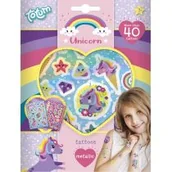 Zabawki kreatywne - Totum Metaliczne tatuaże jednorożec - miniaturka - grafika 1