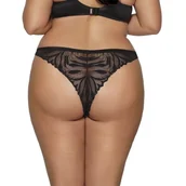 Komplety bielizny - Brazyliany damskie z koronką AV 2105 czarne  XXL - miniaturka - grafika 1