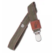 Akcesoria do smoczków - Hi Little One zawieszka do smoczka organiczny BIO muślin Green Hunter - miniaturka - grafika 1